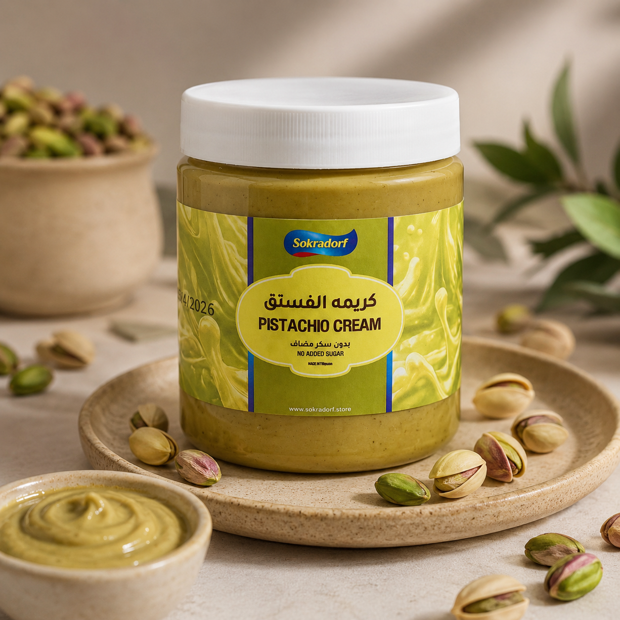 كريمة الفستق الصحية